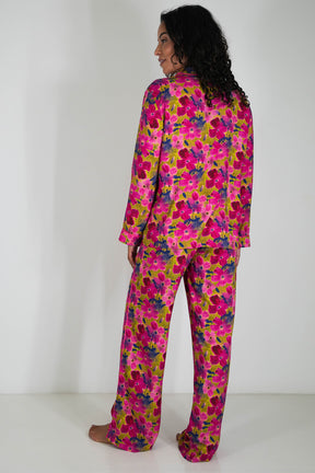 Cerise Floral Pajamas