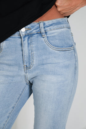 Embroidered Pocket Jean