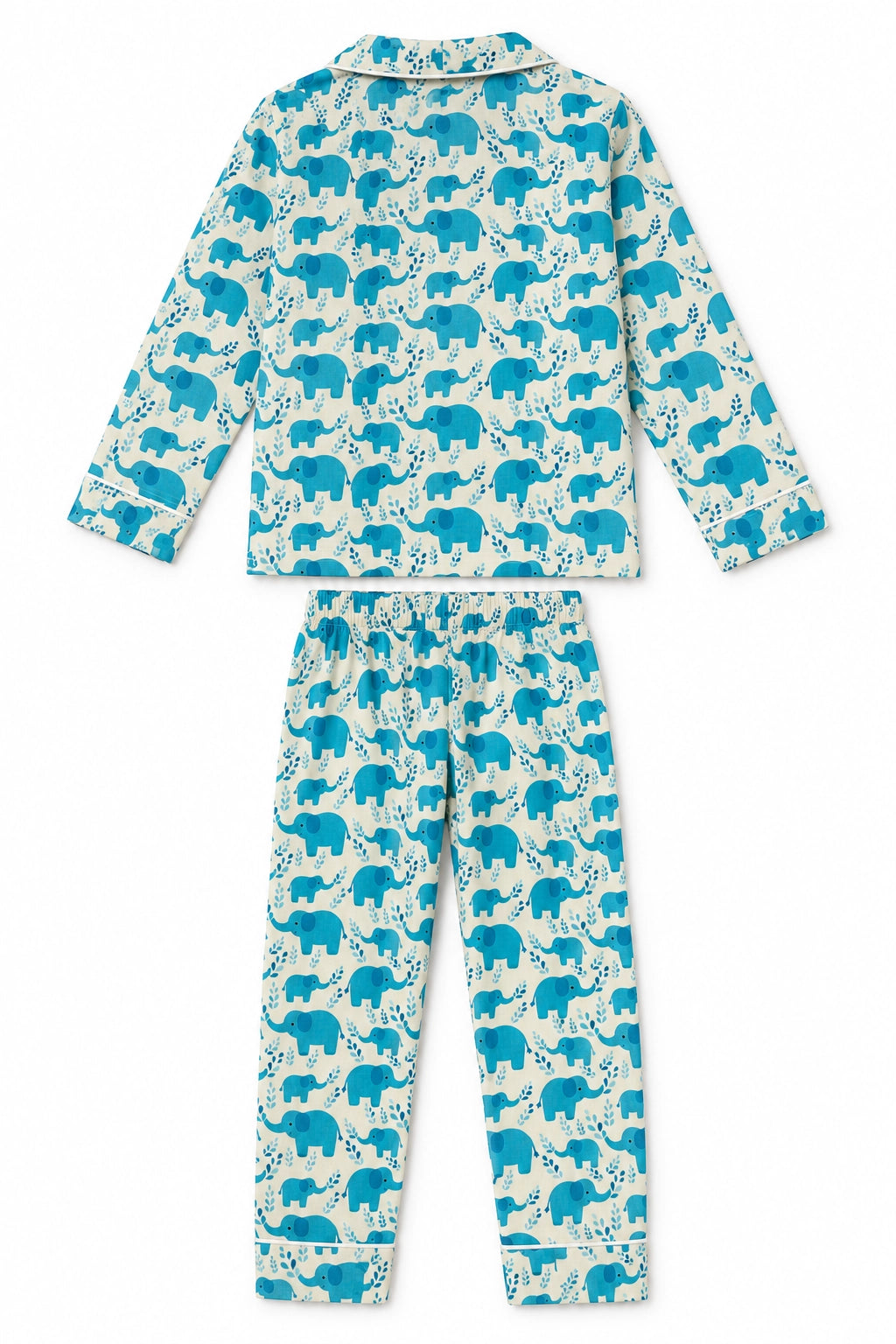 Turquoise Ellie Cotton Long Sleeve PJ