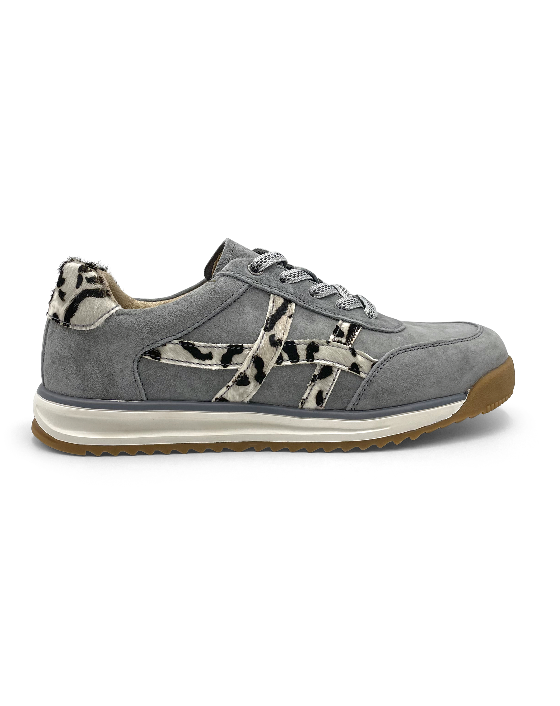 Julz Astrid Grey Leopard Sneaker