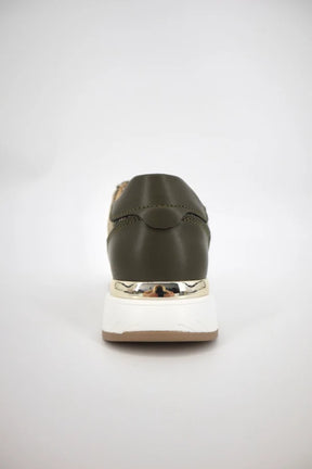 Julz Nina Beige Snake Sneaker