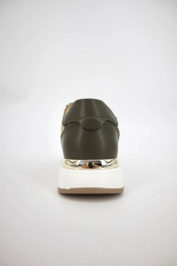 Julz Nina Beige Snake Sneaker