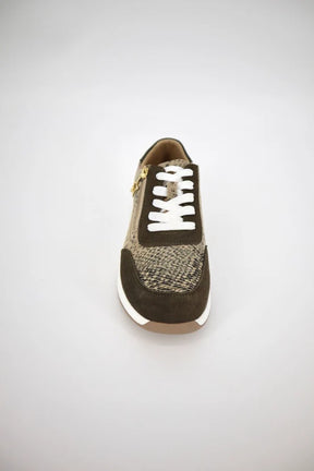 Julz Nina Beige Snake Sneaker