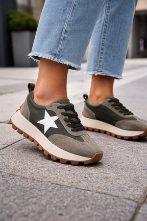 Julz Olive Anika Sneaker