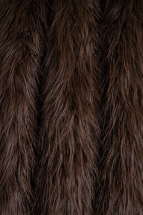 Chocolate Shaggy Faux Fur Jacket