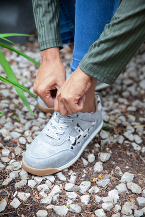 Julz Astrid Grey Leopard Sneaker