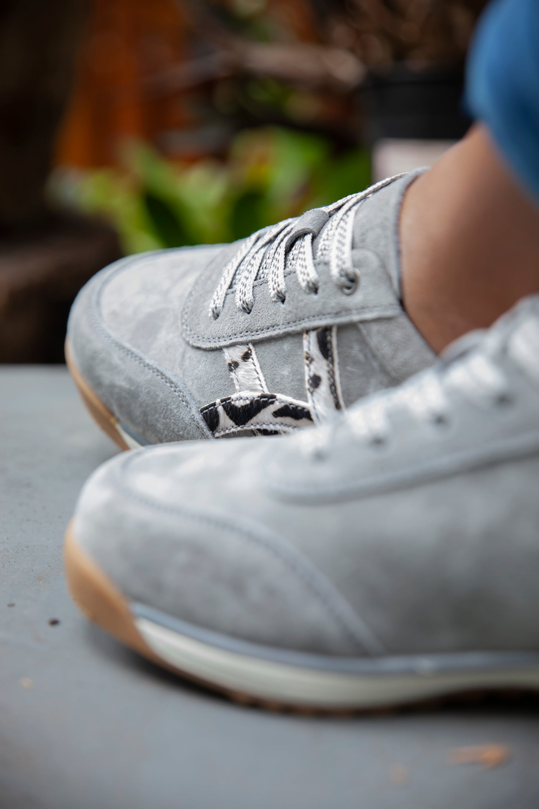 Julz Astrid Grey Leopard Sneaker