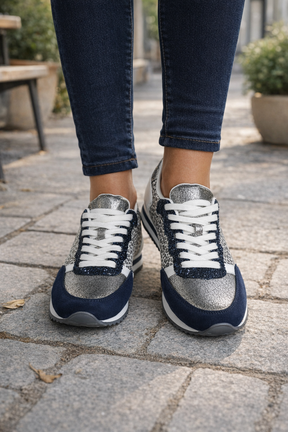 Navy Adrienne Sneaker
