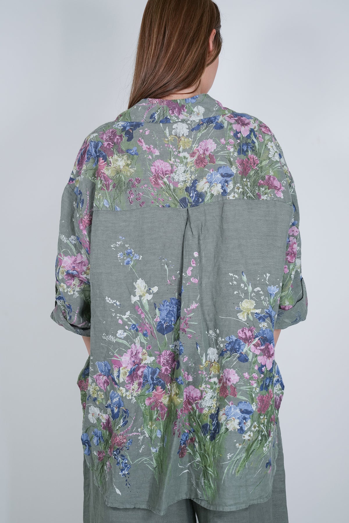 Olive Claire Linen Shirt