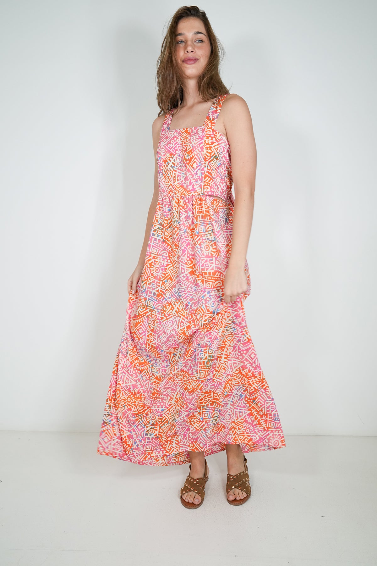 Pink and Orange Celia Dress