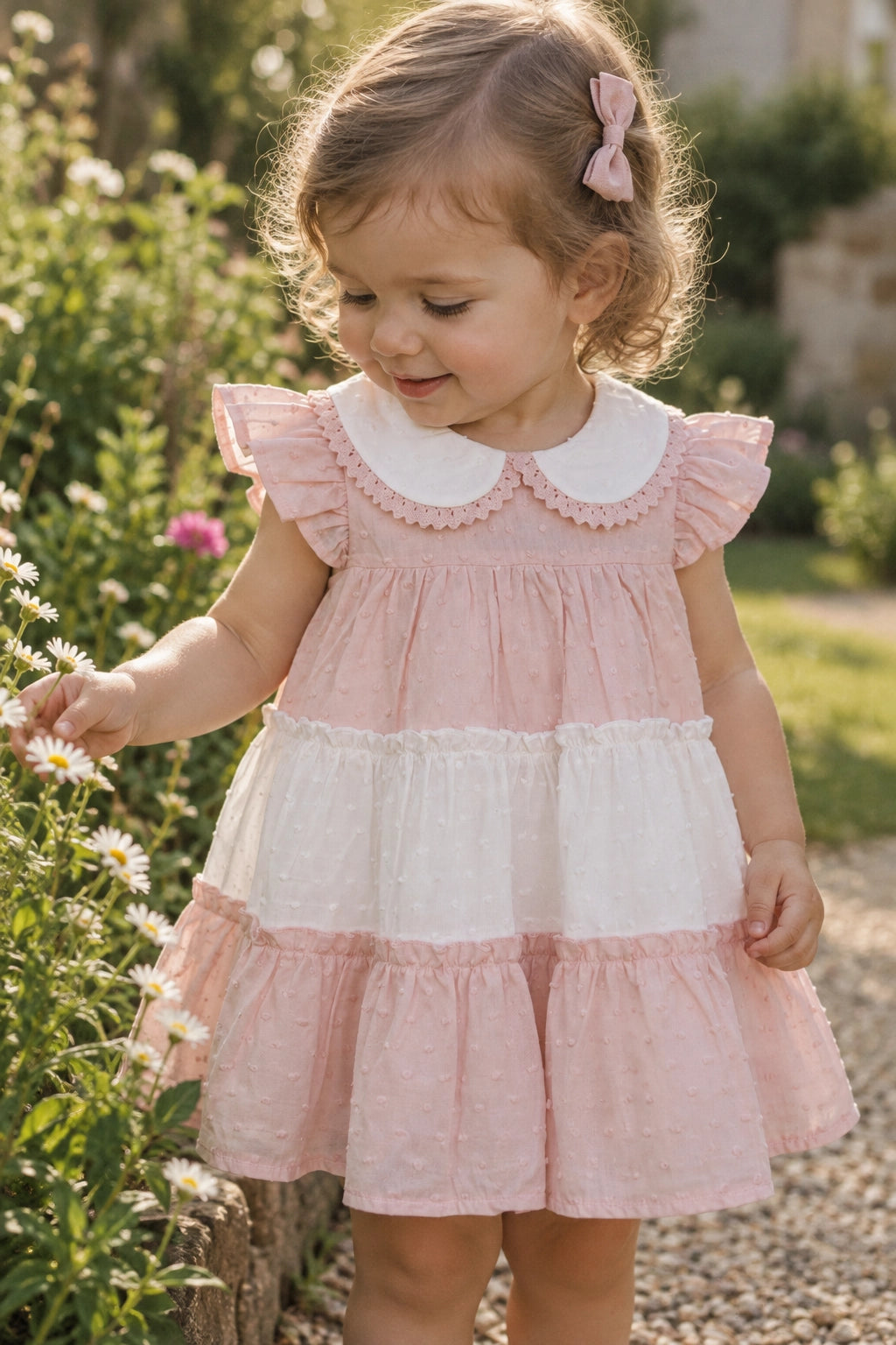 Pink and White Nala Dress