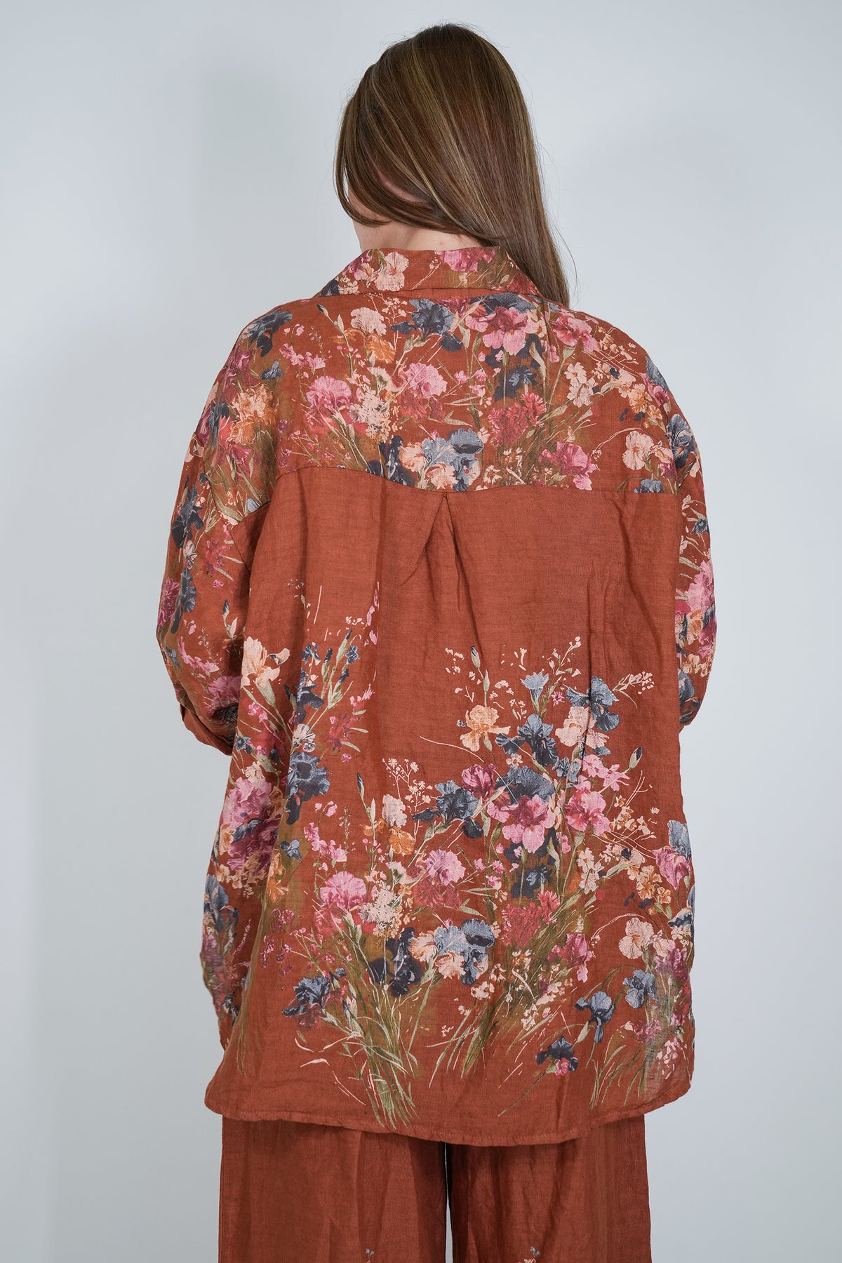 Rust Claire Linen Shirt