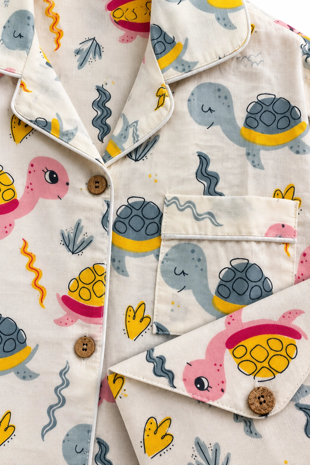 Pink and Grey Tortoise PJ Set