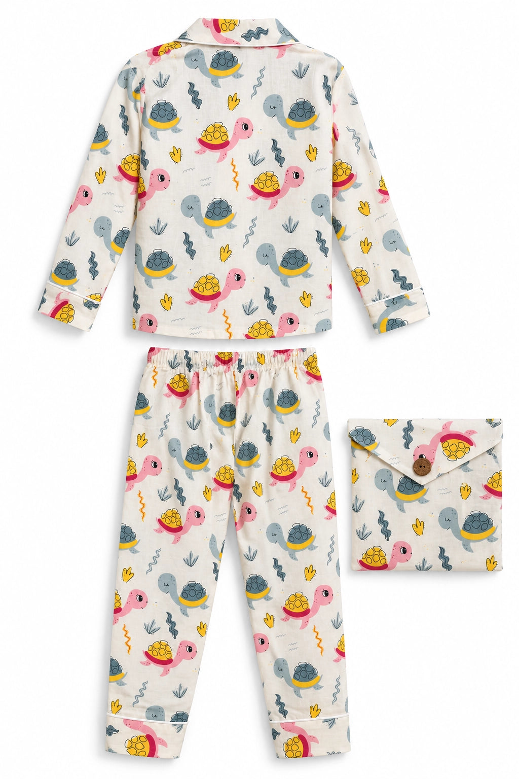 Pink and Grey Tortoise PJ Set