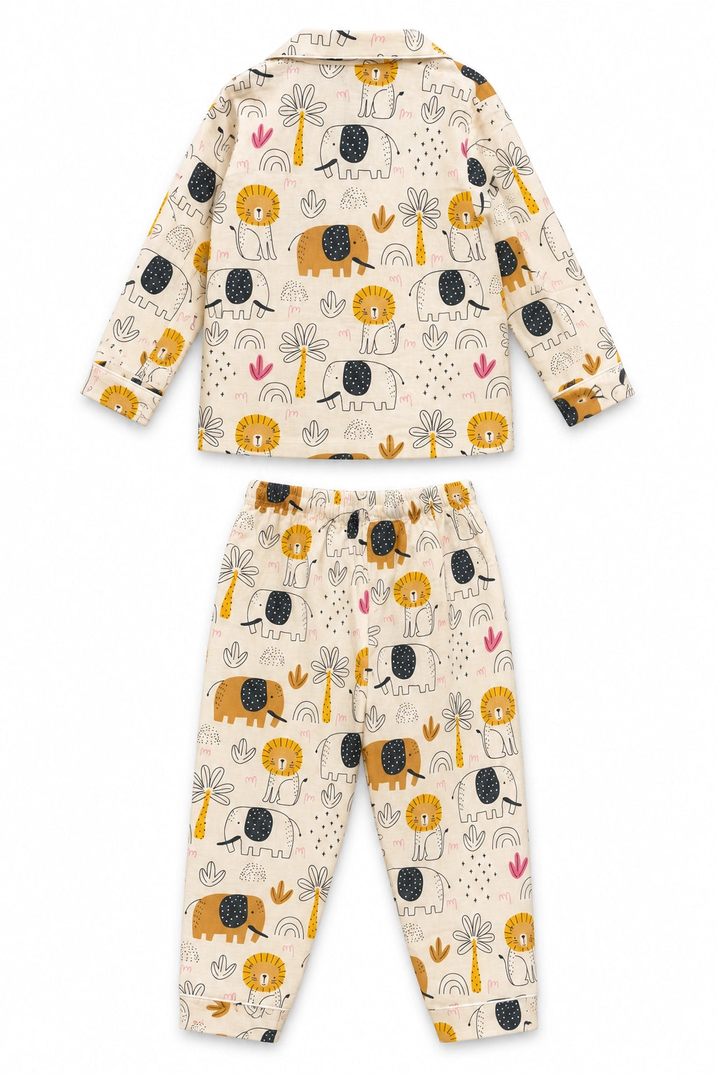 Yellow Lion and Ellie Cotton PJ Set