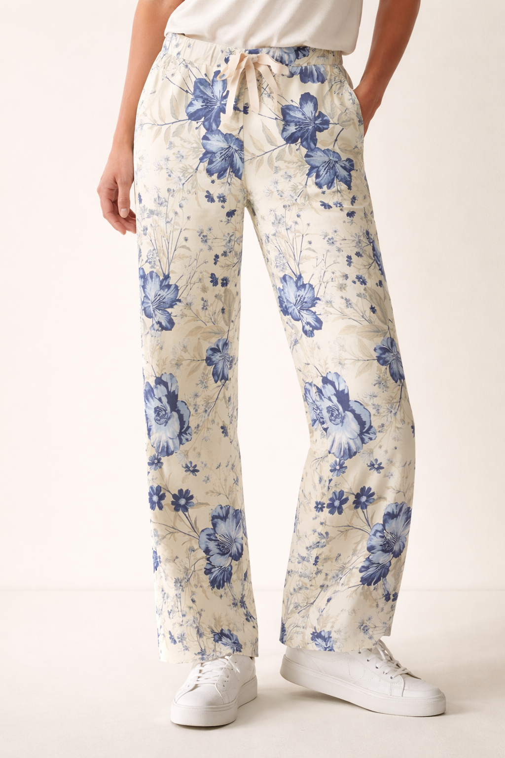 Yellow Floral Autumn Pant