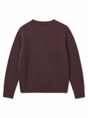 Brown sweater on a white background