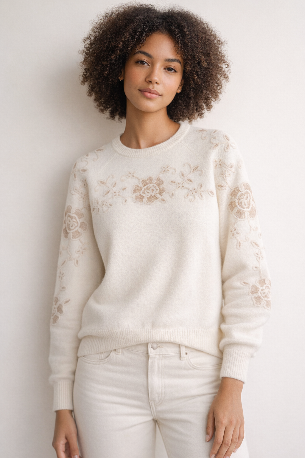 cream pullover 