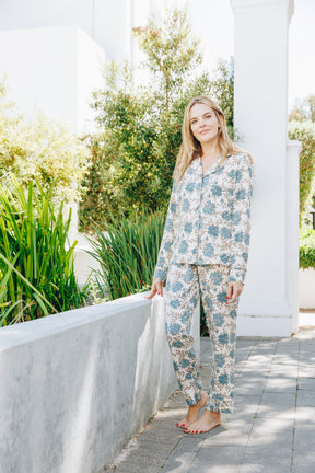 Moonlight Magic Blue Sprig Floral PJ