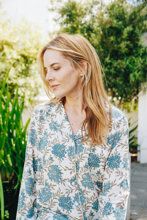 Moonlight Magic Blue Sprig Floral PJ
