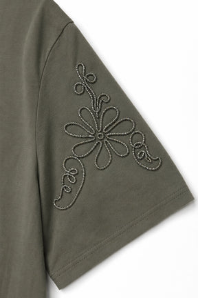 khaki_Cotton_Embroidered_Sleeve_Tee_front_somethingpretty