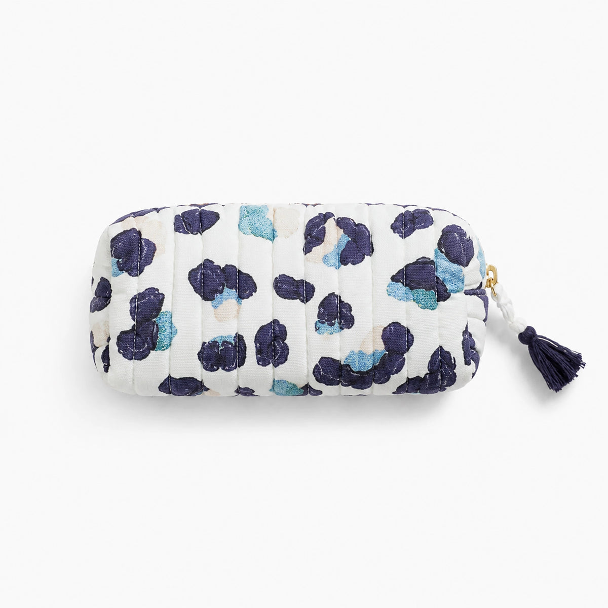 Small pouch with floral pattern on a white background