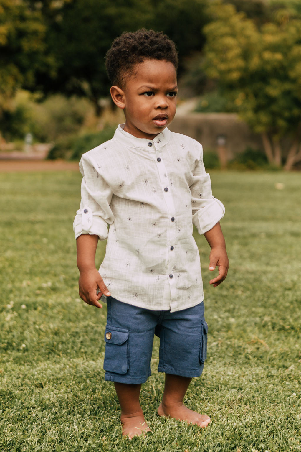 Navy Cargo Shorts