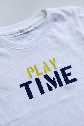 White Playtime Tee