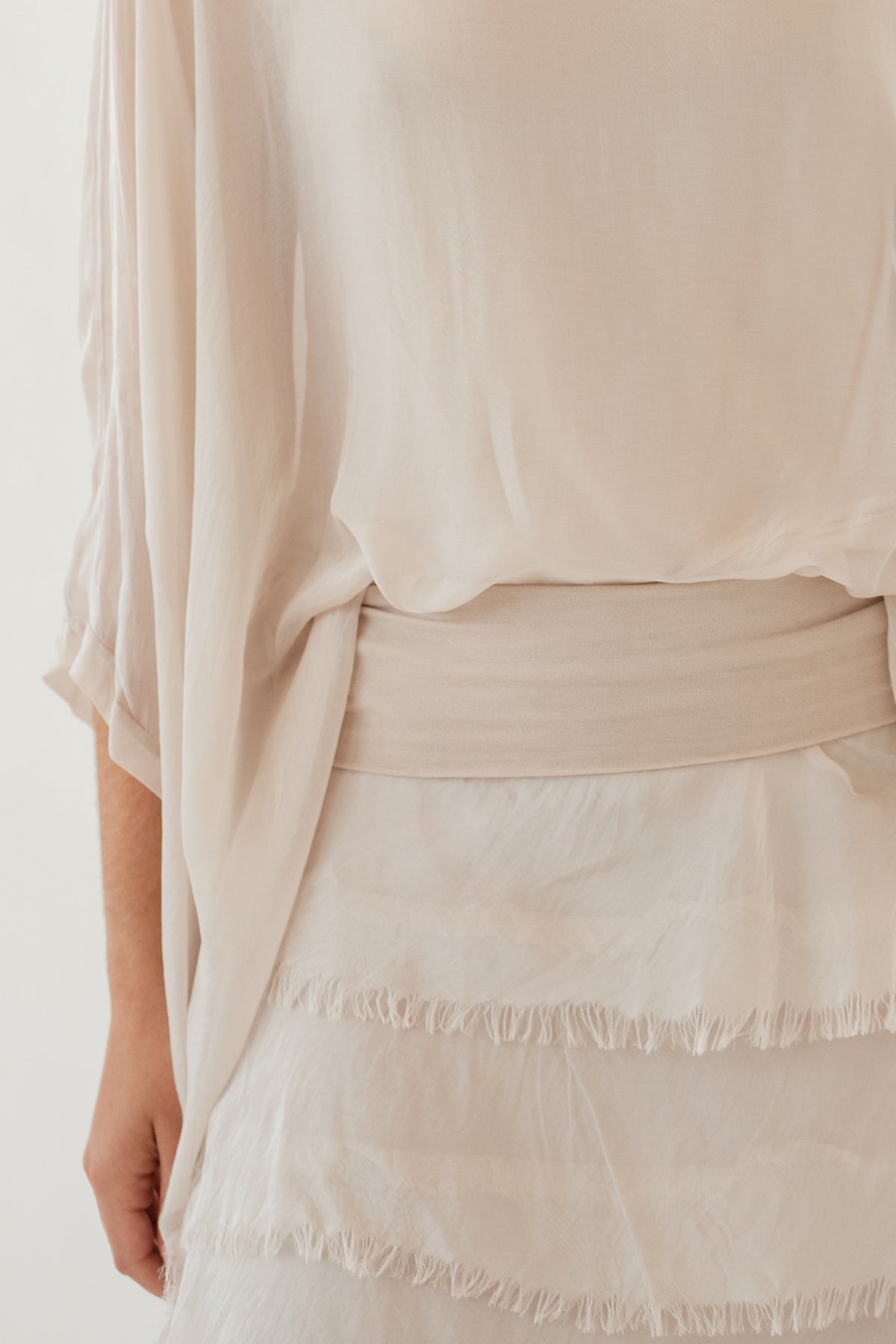 Silk Poncho, silk poncho blouse from Something Pretty, alternative view