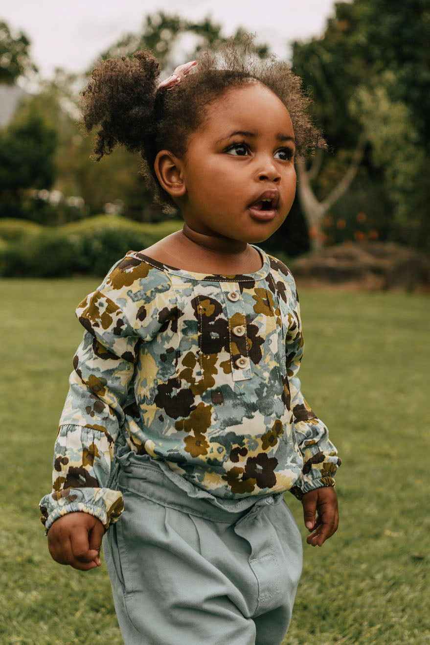 Mint Printed Blouse